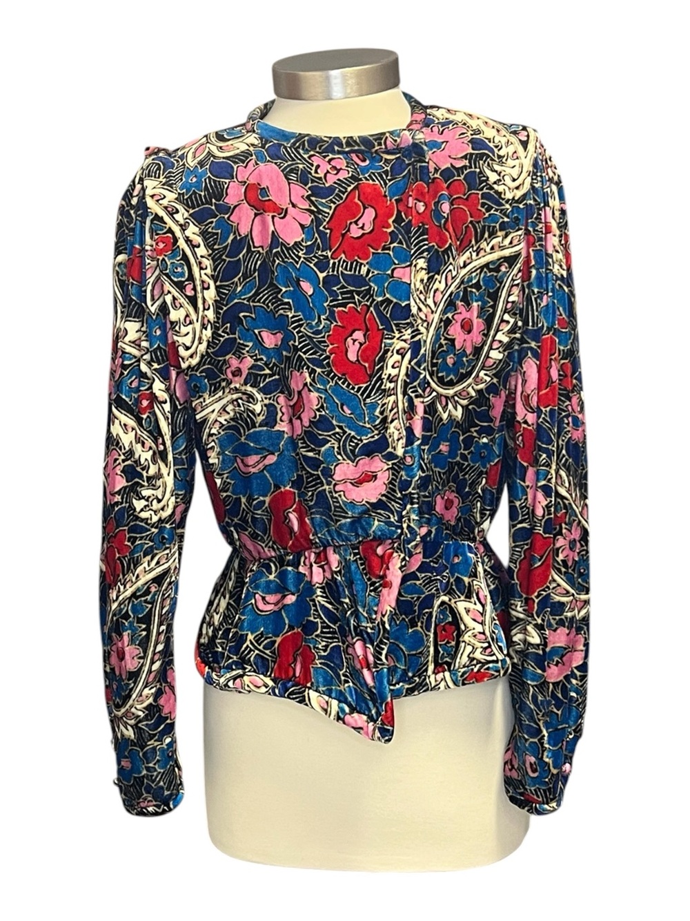 Isabel Marant Menelia Floral Velvet Top